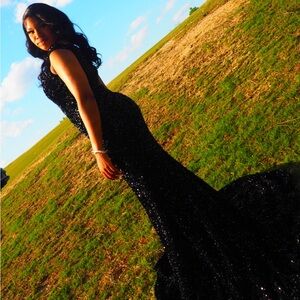 Black glitter/sparkly dress
